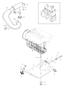 Engine Mount Plate/Muffler