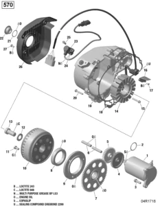 Rotax - Magneto and Electric Starter - 420W