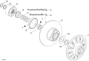 Driven pulley