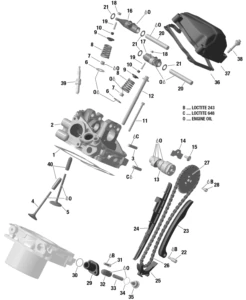 Rotax - Cylinder Head, Rear