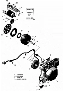 ROTAX - Magneto And Electric Starter 650W