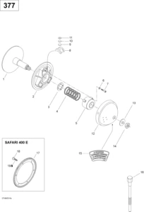 Drive Pulley, 400