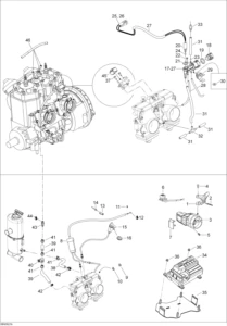 Throttle Handle And ECM