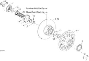Driven pulley