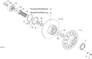 Driven pulley