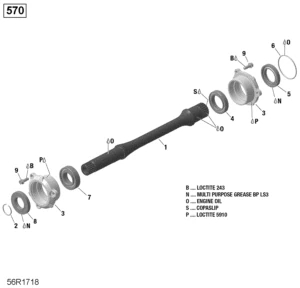 Rotax - Drive Shaft - 570 EFI