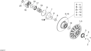 Driven pulley
