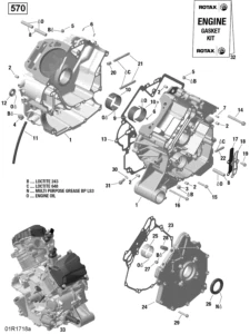 Rotax - Crankcase - 570 EFI