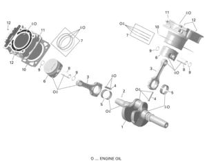 Crankshaft, Piston And Cylinder