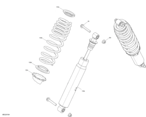 Front Shocks - XT - Boreal Green