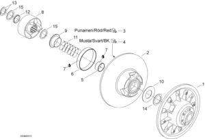 Driven pulley