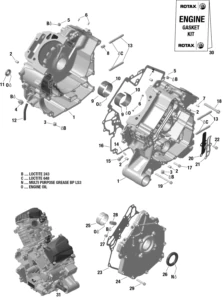 Rotax - Crankcase - 215 - XXC