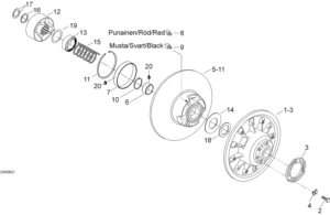 Driven pulley