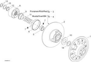 Driven pulley, 400RC