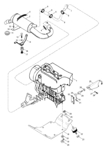 Engine Mount Plate/Muffler