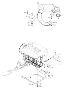 Engine Mount Plate/Muffler