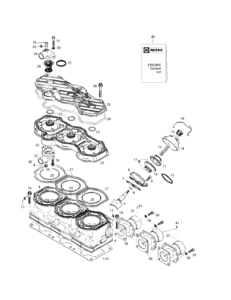Cylinder, Exhaust Manifold (599)